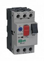 DEKRAFT Автоматический выключатель для защиты двигателя трехполюсной 0,25-0,4A 100кА ВА-431 (21222DEK)