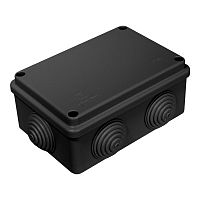 ПРОМРУКАВ Коробка распределительная 40-0340-9005 для о/п безгалогенная (HF) черная 120х80х50 (64шт/кор) (40-0340-9005)