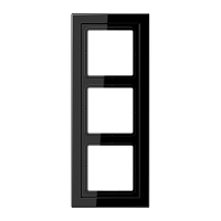 JUNG Рамка 3-я для горизонтальной/вертикальной установки  Серия- LS-Design  Материал- дуропласт  Цвет- ч (LSD983SW)