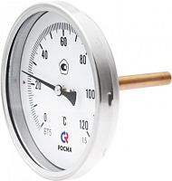 РОСМА Термометр биметаллический осевой БТ-51.211 0-200С 1/2' 200 кл.1.5 (2562)