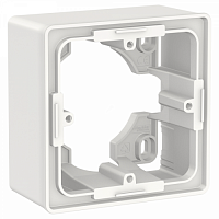 SCHNEIDER ELECTRIC Коробка UNICA NEW для открытой установки 1-постовая белый (NU800218)