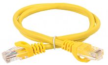IEK Шнур коммутационный кат. 6 UTP PVC 3м желтый (PC05-C6U-3M)