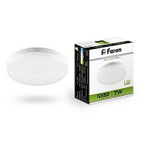 FERON Лампа светодиодная LED 7вт GX53 белый таблетка (LB-451) (25828)