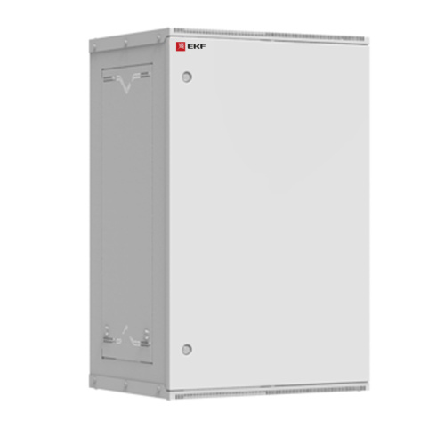 EKF Шкаф телекоммуникационный настенный разборный 18U  (600х450) дверь металл, Astra A серия  Basic (ITB18M450D)