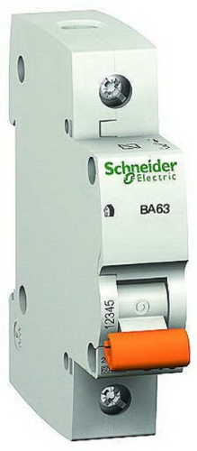 SCHNEIDER ELECTRIC Выключатель автоматический однополюсный 32А С ВА63 4.5кА (11206)