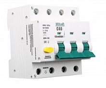 DEKRAFT Выключатель автоматический дифференциальный 3Р+N 25А 300мА тип AC х-ка С ДИФ-103 6кА (16222DEK)