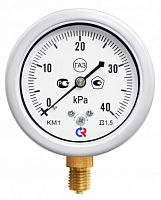 РОСМА Манометр для измерения низких давлений газов радиальный КМ-12Р 0-40 kРа М12х1.5 63мм кл.1.5 (28124)