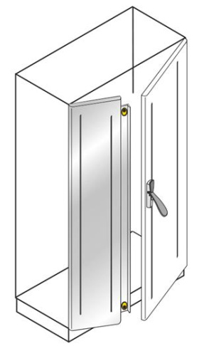 ABB Дверь с перекрытием 1800x600 нержавеющая сталь (ED1812SX)