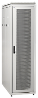 Шкаф сетевой 19дюйм LINEA N 38U 600х1000 мм с L-профилями перфорированные двери серый