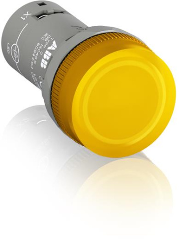 ABB Лампа CL2-623Y желтая со встроенным светодиодом 230В AC с защитой от наводок с напряжением до 60В (1SFA619403R6233)
