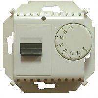 SIMON  Регулятор для теплого пола с зондом 16А 230В 3600Вт 5-40 гр. IP20 белый (1591775-030)