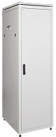 Шкаф сетевой 19дюйм ITK LINEA N 47U 600х600 мм металлическая передняя дверь серый