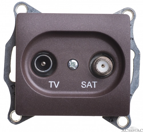 SCHNEIDER ELECTRIC Розетка GLOSSA TV-SAT проходная 4DB механизм (GSL000798) SCHNEIDER ELECTRIC Розетка GLOSSA TV-SAT проходная 4DB механизм (GSL000798)