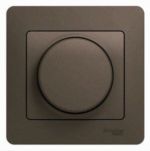 SCHNEIDER ELECTRIC GLOSSA Диммер поворотно нажимной,LED, RC, 630Вт шоколад (GSL000837) SCHNEIDER ELECTRIC GLOSSA Диммер поворотно нажимной,LED, RC, 630Вт шоколад (GSL000837)