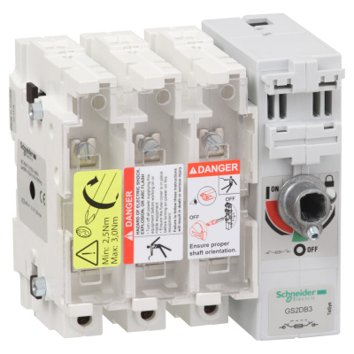SCHNEIDER ELECTRIC КОРП. ВКЛ-РАЗ-ПРЕДОХ. 3P.32A (GS2DB3) SCHNEIDER ELECTRIC КОРП. ВКЛ-РАЗ-ПРЕДОХ. 3P.32A (GS2DB3)