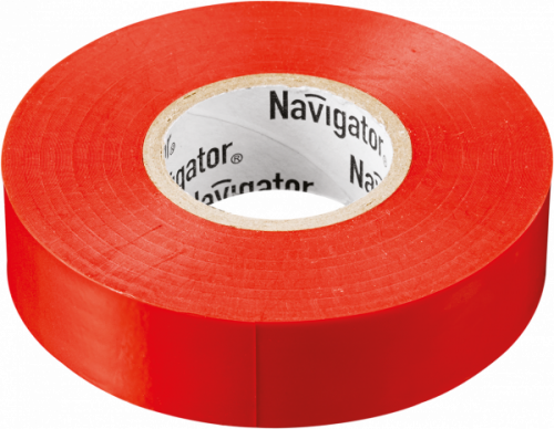 NAVIGATOR Изолента ПВХ красная 19мм 20м NIT-A19-20/R (71111) (17358)
