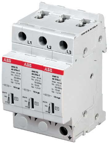 ABB Ограничитель перенапряжения OVR T2 3L 40 275P (OVR T2 3L 40 275 P) (2CTB803853R2400) ABB Ограничитель перенапряжения OVR T2 3L 40 275P (OVR T2 3L 40 275 P) (2CTB803853R2400)