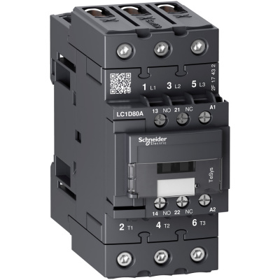 SCHNEIDER ELECTRIC Контактор 3P EVERLINK AC3 440В 80A катушка управления 380В AC 50/60ГЦ (LC1D80AQ7) SCHNEIDER ELECTRIC Контактор 3P EVERLINK AC3 440В 80A катушка управления 380В AC 50/60ГЦ (LC1D80AQ7)