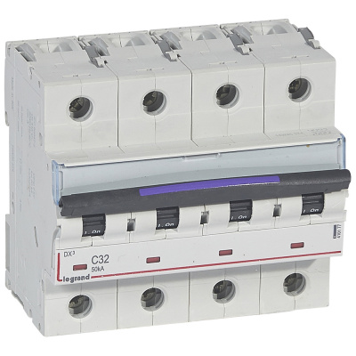 LEGRAND Выключатель автоматический DX3 50кА 32А 4П C (410177 ) LEGRAND Выключатель автоматический DX3 50кА 32А 4П C (410177 )