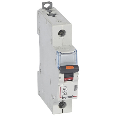 LEGRAND Выключатель автоматический однополюсный 2А D DX3 25кА (409804 ) LEGRAND Выключатель автоматический однополюсный 2А D DX3 25кА (409804 )