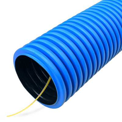 ПРОМРУКАВ Труба гофрированная двустенная ПЭ гибкая тип 450 с/з синяя д50 (100м/уп) (PR15.0022)