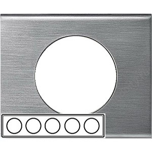 LEGRAND Рамка, пятипостовая, фактурная сталь (69110 ) LEGRAND Рамка, пятипостовая, фактурная сталь (69110 )