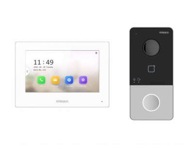 Hi-Watch Комплект IP видеодомофона (вызывная панель + монитор) (DS-D100IKWF) Hi-Watch Комплект IP видеодомофона (вызывная панель + монитор) (DS-D100IKWF)