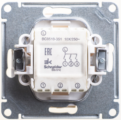 SCHNEIDER ELECTRIC W59 Выключатель трехклавишный, 10АХ, механизм, слоновая кость (VS0510-351-2-86) SCHNEIDER ELECTRIC W59 Выключатель трехклавишный, 10АХ, механизм, слоновая кость (VS0510-351-2-86)