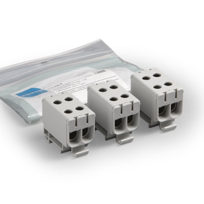 ENSTO Набор клемм KE66 (блок распределительный на 4 подключения) серый Al 6-50мм.кв/Cu 2.5-50мм.кв (3шт) (KE66T) ENSTO Набор клемм KE66 (блок распределительный на 4 подключения) серый Al 6-50мм.кв/Cu 2.5-50мм.кв (3шт) (KE66T)