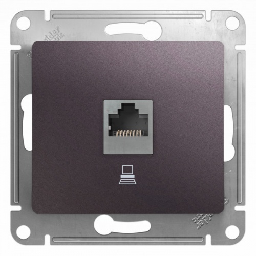 SCHNEIDER ELECTRIC GLOSSA Розетка компьютерная RJ45 категория 5E механизм сиреневый туман (GSL001481K) SCHNEIDER ELECTRIC GLOSSA Розетка компьютерная RJ45 категория 5E механизм сиреневый туман (GSL001481K)