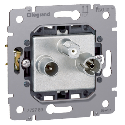 LEGRAND Galea Life Механизм розетки телевизионной TV-SAT звезда 1.5дБ PRO21 (775789 ) LEGRAND Galea Life Механизм розетки телевизионной TV-SAT звезда 1.5дБ PRO21 (775789 )