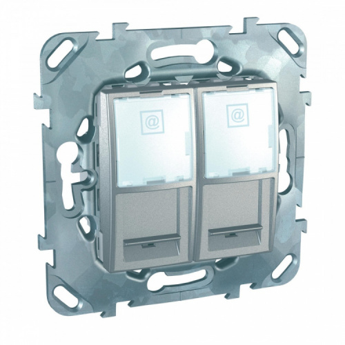 SCHNEIDER ELECTRIC UNICAtop Розетка компьютерная 2хRJ45 категория 5е с полем для надписи (MGU5.2020.30ZD) SCHNEIDER ELECTRIC UNICAtop Розетка компьютерная 2хRJ45 категория 5е с полем для надписи (MGU5.2020.30ZD)