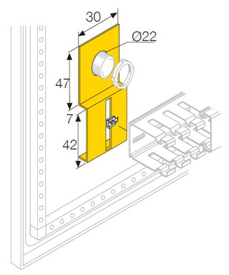 ABB Кронштейн для перфорированного кабель-канала на кнопку d22 (100шт) (EV1131) ABB Кронштейн для перфорированного кабель-канала на кнопку d22 (100шт) (EV1131)