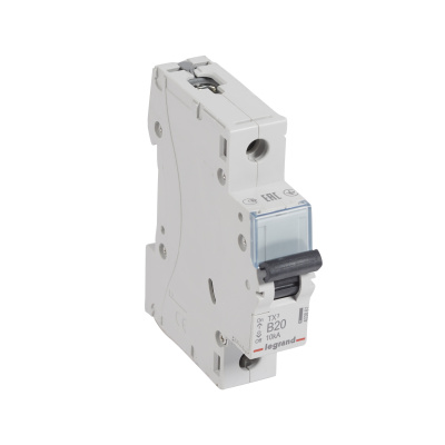 LEGRAND Выключатель автоматический однополюсный 20А B TX3 6кА/10кА (403861 ) LEGRAND Выключатель автоматический однополюсный 20А B TX3 6кА/10кА (403861 )
