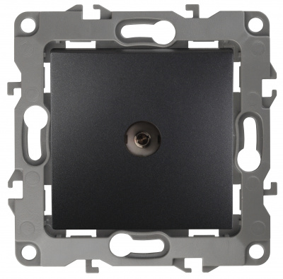 ЭРА Розетка TV проходная, , антрацит, 12-3102-05 (Б0027435) ЭРА Розетка TV проходная, , антрацит, 12-3102-05 (Б0027435)