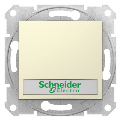 SCHNEIDER ELECTRIC Sedna Выключатель кнопочный с держателем для надписи с подсветкой бежевый (SDN1600347) SCHNEIDER ELECTRIC Sedna Выключатель кнопочный с держателем для надписи с подсветкой бежевый (SDN1600347)