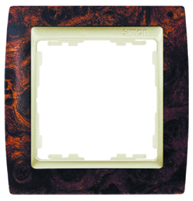 SIMON Рамка на 1 пост, S82, корень ореха - шампань (82915-68) SIMON Рамка на 1 пост, S82, корень ореха - шампань (82915-68)