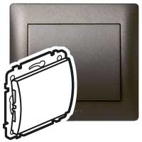 LEGRAND Galea Life Заглушка Dark (771278 )