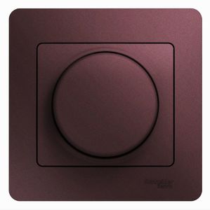 SCHNEIDER ELECTRIC GLOSSA Диммер поворотно нажимной,LED, RC, 630Вт баклажановый (GSL001137) SCHNEIDER ELECTRIC GLOSSA Диммер поворотно нажимной,LED, RC, 630Вт баклажановый (GSL001137)