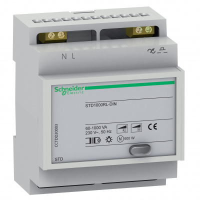 SCHNEIDER ELECTRIC Диммер 1000Вт STD1000RL-DIN одиночный (CCTDD20003) SCHNEIDER ELECTRIC Диммер 1000Вт STD1000RL-DIN одиночный (CCTDD20003)