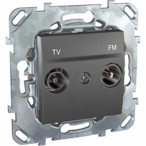 SCHNEIDER ELECTRIC UNICAtop Розетка телевизионная TV/FM проходная в рамку черный (MGU5.453.12ZD) SCHNEIDER ELECTRIC UNICAtop Розетка телевизионная TV/FM проходная в рамку черный (MGU5.453.12ZD)
