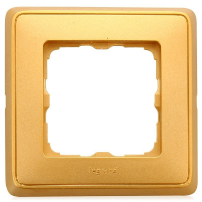 LEGRAND CARIVA Рамка 1 пост матовое золото (695963) LEGRAND CARIVA Рамка 1 пост матовое золото (695963)