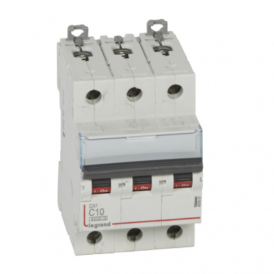 LEGRAND Выключатель автоматический трехполюсный 10А С DX3 6kA/10kA (407857 ) LEGRAND Выключатель автоматический трехполюсный 10А С DX3 6kA/10kA (407857 )