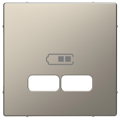 SCHNEIDER ELECTRIC Накладка центральная MERTEN D-Life для USB механизма 2.1А никель (MTN4367-6050) SCHNEIDER ELECTRIC Накладка центральная MERTEN D-Life для USB механизма 2.1А никель (MTN4367-6050)