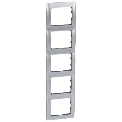 LEGRAND Galea Life Рамка 5 постов вертикальная алюминий (771959 ) LEGRAND Galea Life Рамка 5 постов вертикальная алюминий (771959 )
