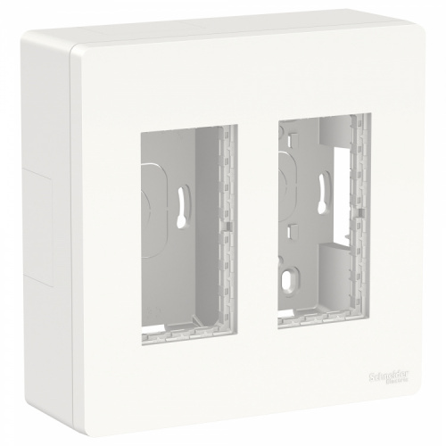 SCHNEIDER ELECTRIC UNICA SYSTEM+ БЛОК открытой установки 2х2 БЕЛЫЙ (NU122418) SCHNEIDER ELECTRIC UNICA SYSTEM+ БЛОК открытой установки 2х2 БЕЛЫЙ (NU122418)