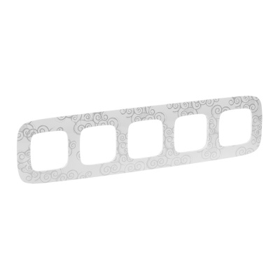 LEGRAND Valena ALLURE Рамка 5 постов Нарцисс хром универсальная (754345 ) LEGRAND Valena ALLURE Рамка 5 постов Нарцисс хром универсальная (754345 )