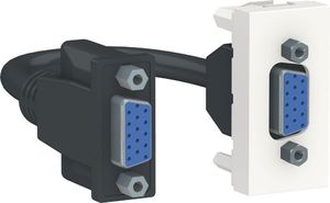 SCHNEIDER ELECTRIC Розетка UNICA MODULAR HD15 female (VGA) 1 модуль белый (NU343218) SCHNEIDER ELECTRIC Розетка UNICA MODULAR HD15 female (VGA) 1 модуль белый (NU343218)