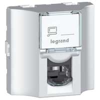 LEGRAND Mosaic Розетка оптоволоконная RJ45 Кат.5e FTP алюминий (078625 )