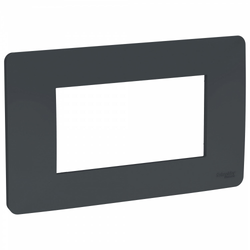 SCHNEIDER ELECTRIC Рамка UNICA MODULAR четырехмодульная антрацит (NU210454) SCHNEIDER ELECTRIC Рамка UNICA MODULAR четырехмодульная антрацит (NU210454)